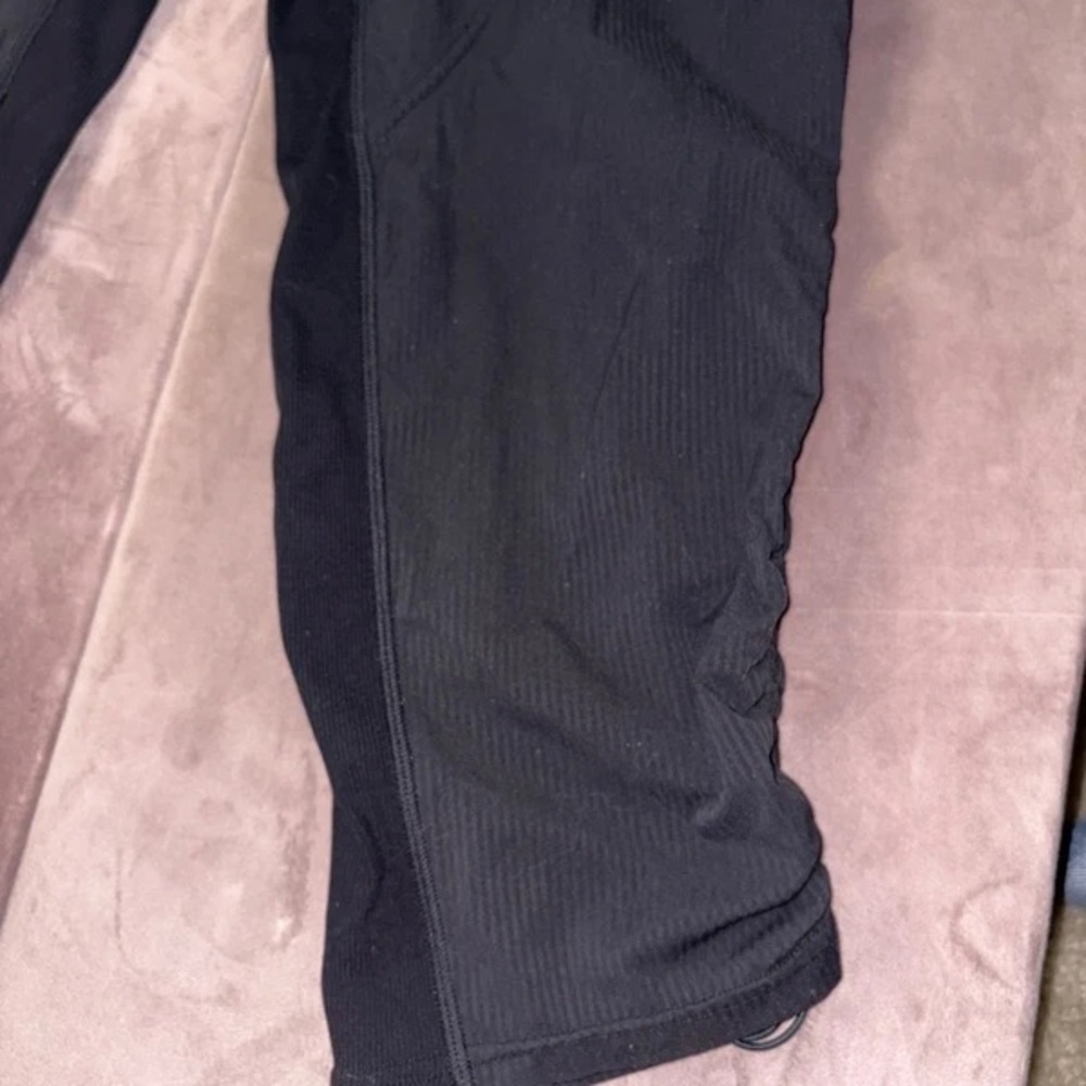 Black Drawstring Active Trousers for Women - Picture 2 of 4